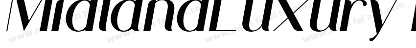 MidlandLuxury Regular字体转换
